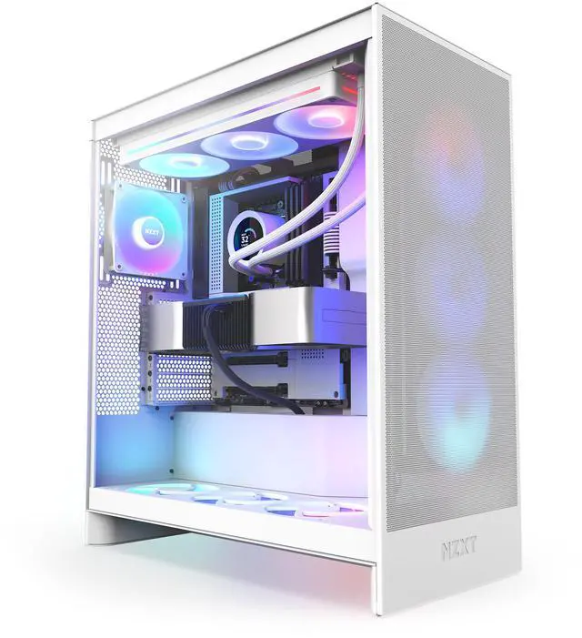 Alt view image 4 of 8 - NZXT KRAKEN PLUS RGB 360 MM WHITE AIO LIQUID COOLER WITH 1.54" LCD & RGB CORE SINGLE FRAME FAN
