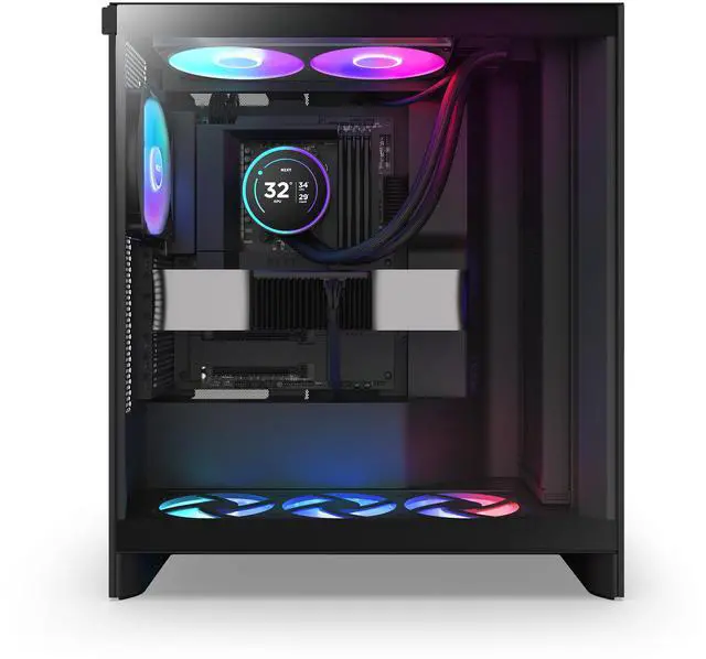 Alt view image 2 of 4 - NZXT KRAKEN ELITE RGB 420MM BLACK AIO LIQUID COOLER WITH IPS LCD & RGB CORE SINGLE-FRAME FAN