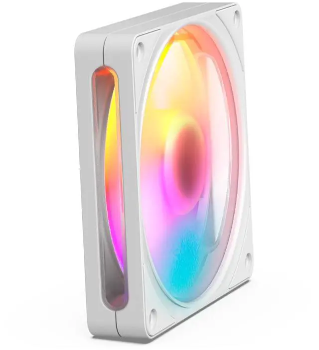Main image of NZXT F140 RGB White 140mm PWM Addressable RGB Case Fan