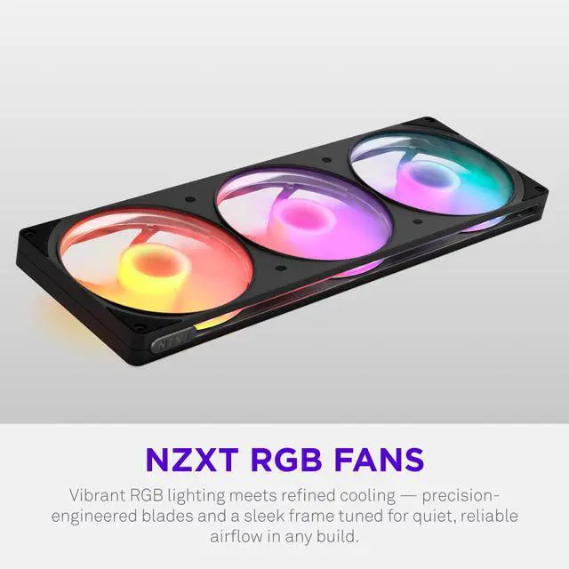Alt view image 5 of 9 - NZXT F420 RGB Black 420mm PWM Single-Frame Addressable RGB Fan