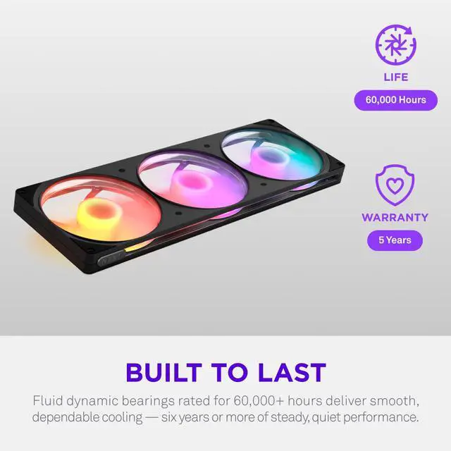 Alt view image 4 of 9 - NZXT F420 RGB Black 420mm PWM Single-Frame Addressable RGB Fan
