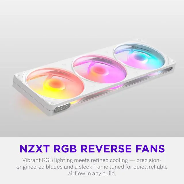 Alt view image 6 of 10 - NZXT F360 RGB Reverse RF-R236R-WF 360mm RGB LED 35-146-186