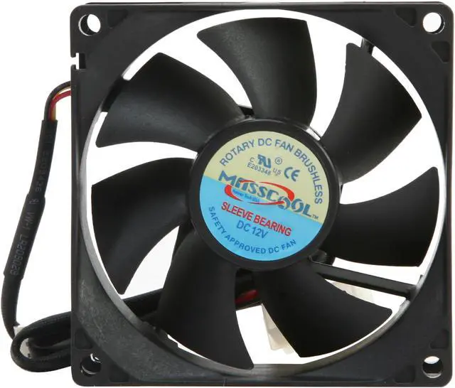 Alt view image 4 of 4 - MASSCOOL FD08025S1M4 80mm Case Cooling Fan