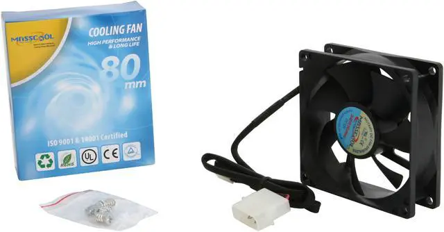 Alt view image 5 of 4 - MASSCOOL FD08025S1M4 80mm Case Cooling Fan