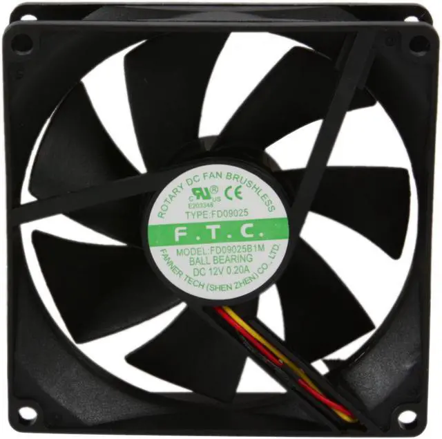 Alt view image 3 of 5 - MASSCOOL 9025B1M3/4 90mm Case Cooling Fan