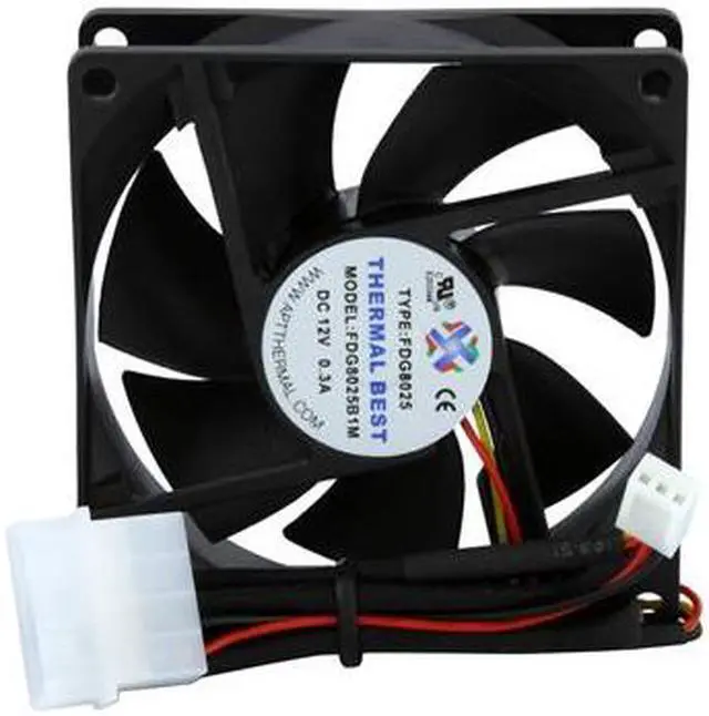 Alt view image 4 of 9 - MASSCOOL FD08025B1M3/4 80mm Cooling Fan