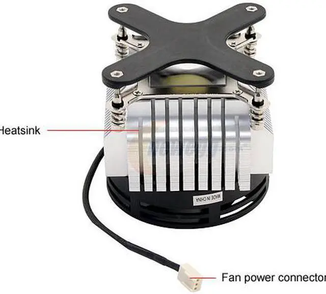 Alt view image 3 of 5 - MASSCOOL 8W0141B1M3G 90mm Ball CPU Cooler