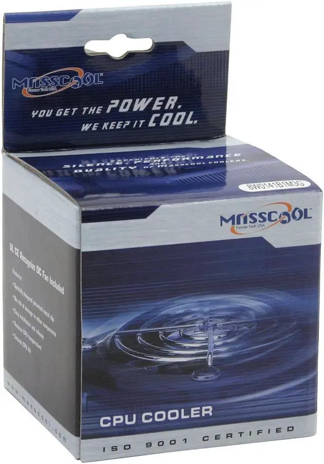 Alt view image 5 of 5 - MASSCOOL 8W0141B1M3G 90mm Ball CPU Cooler