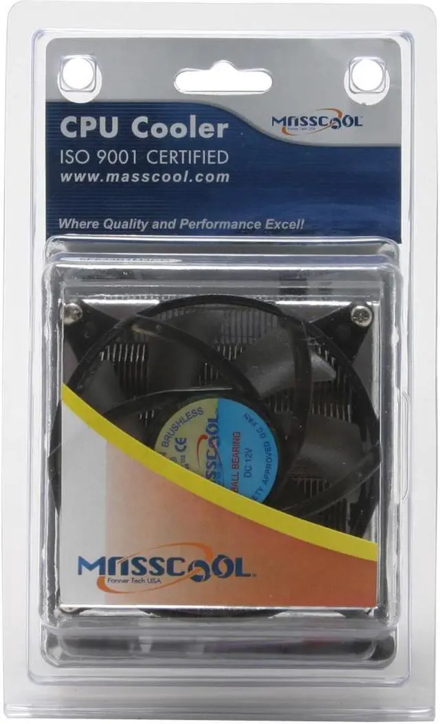 Alt view image 6 of 6 - MASSCOOL 5F532B1M3CG 80mm Ball CPU Cooler