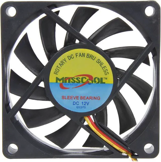Alt view image 2 of 5 - MASSCOOL FD07015S1M3/4 70mm Case Cooling Fan