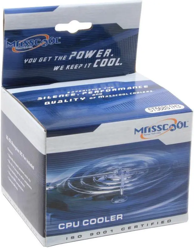 Alt view image 4 of 4 - MASSCOOL 5T568S1H3 70mm Sleeve CPU Cooler