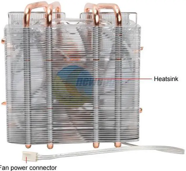 Alt view image 2 of 10 - MASSCOOL 7WD03L3 120mm Hydro Bearing CPU Cooler
