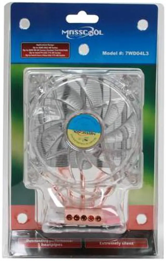 Alt view image 9 of 9 - MASSCOOL 7WD04L3 120mm CPU Cooler