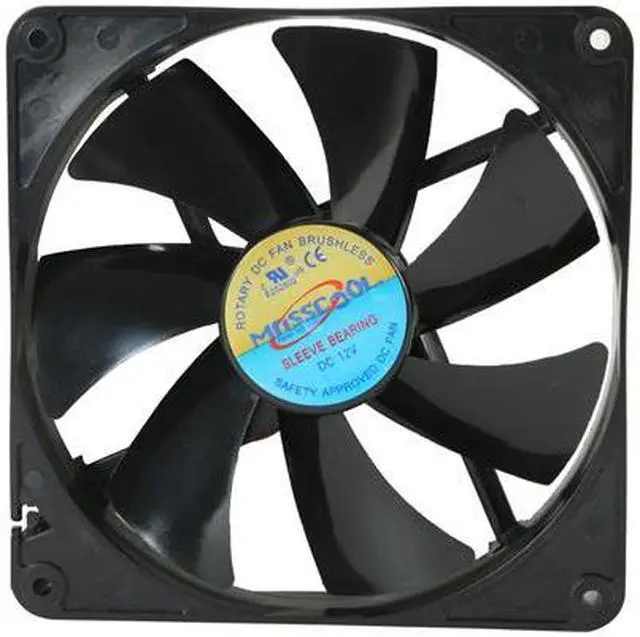 Alt view image 2 of 5 - Masscool FD14025S1L3/4 140mm Sleeve bearing Case Fan w/ 3 Pins and 4 Pins Connectors