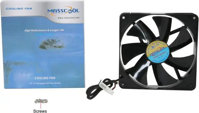 Alt view image 5 of 5 - Masscool FD14025S1L3/4 140mm Sleeve bearing Case Fan w/ 3 Pins and 4 Pins Connectors