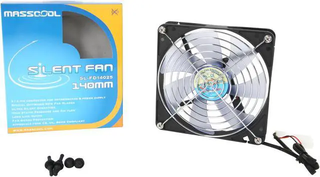 Alt view image 5 of 5 - MASSCOOL SL-FD14025 140mm Case fan with fan guard
