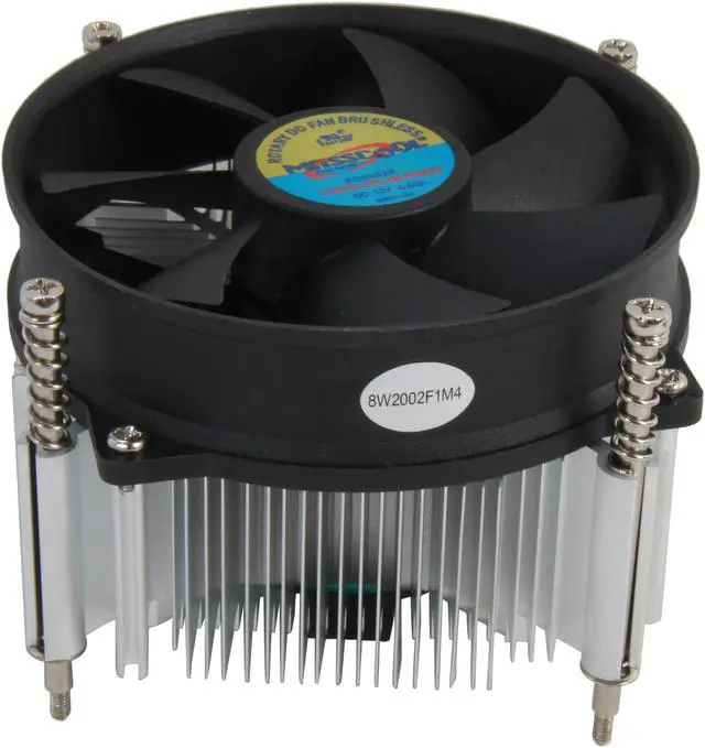 Alt view image 2 of 6 - MASSCOOL 8W2002B1M4 90mm Ball Bearing CPU Cooler for INTEL Socket LGA 1155/1156 Cooper base
