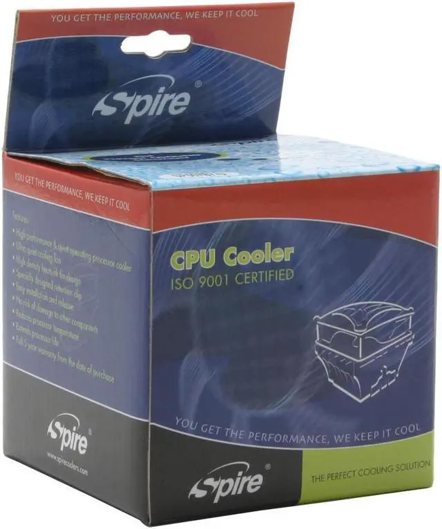 Alt view image 6 of 6 - Spire SP507B7-U 80mm Ball CPU Cooler