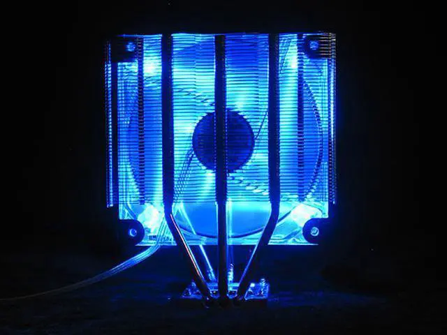 Alt view image 2 of 7 - Tuniq Tower 120 Universal CPU Cooler 120mm LED Cooling Fan and Fan Controller/Heatsink