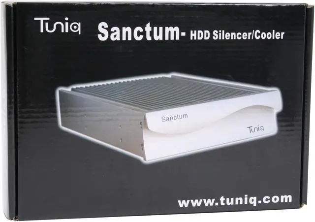 Alt view image 8 of 8 - Tuniq CR-SAN-BK Aluminum Panel / Frame "Sanctum" HDD Cooler & Silencer