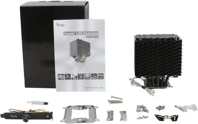Alt view image 6 of 6 - Tuniq Tower 120 Extreme Universal CPU Cooler 120mm Magnetic Fluid Dynamic LED Fan and Fan Controller/Heatsink Rev.1 with 1156 Brackets, free TX-3 Thermal Paste Included Inside
