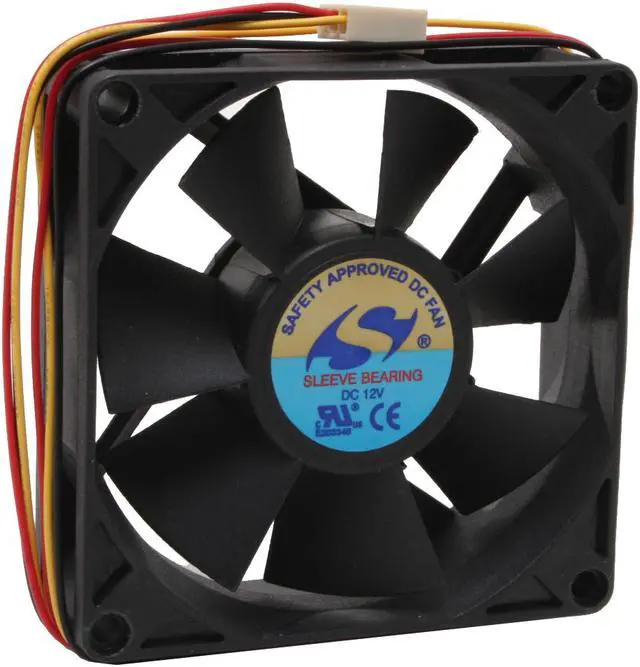 Alt view image 2 of 4 - Spire FD08025S1M3 80mm Case Cooling Fan