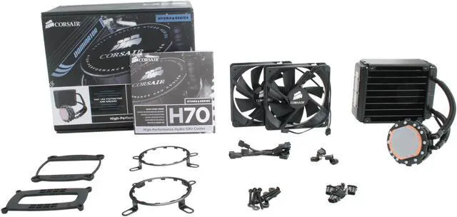 Alt view image 7 of 7 - CORSAIR Hydro H70 CWCH70 120mm High Performance CPU Cooler