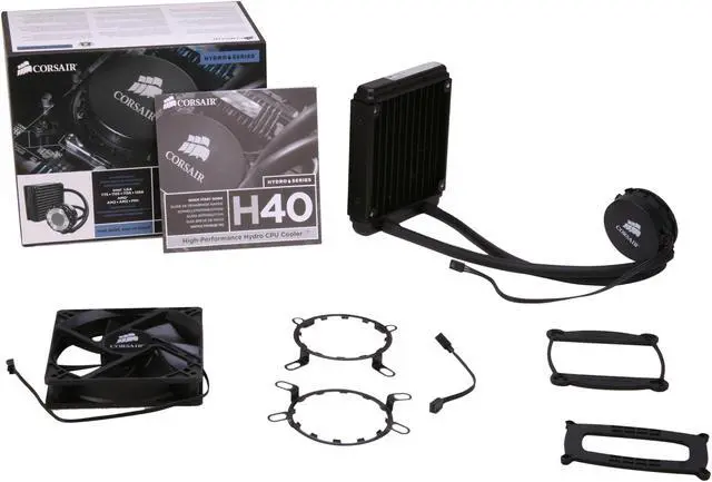 Alt view image 6 of 6 - CORSAIR Hydro H40 High Performance Liquid CPU Cooler