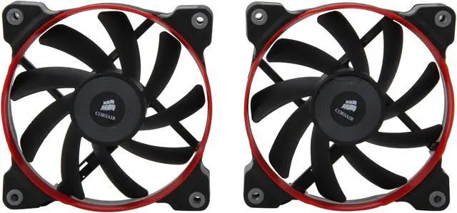 Alt view image 2 of 5 - Corsair Air Series AF120 Quiet Edition CO-9050002-WW 120mm Twin Pack High Airflow Case Fan