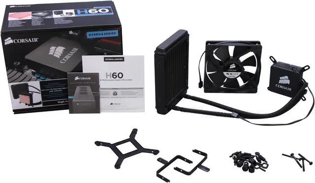 Alt view image 7 of 8 - Corsair Certified CWCH60 Hydro Series H60 CWCH60 High Performance Liquid CPU Cooler