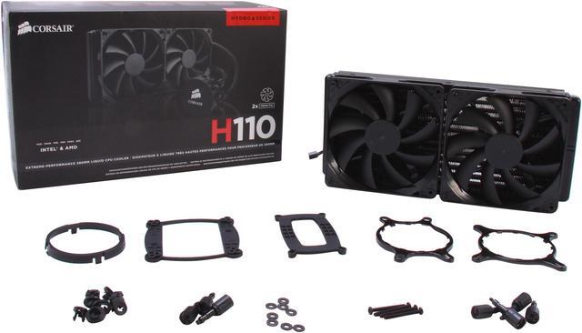 Alt view image 5 of 5 - CORSAIR Hydro Series H110 Extreme Performance Water/Liquid CPU Cooler. 280mm (CW-9060014-WW)