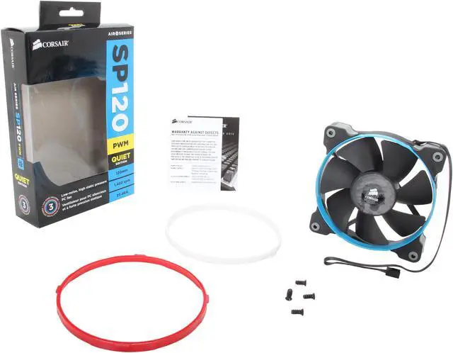 Alt view image 5 of 5 - Corsair Air Series SP120 (CO-9050011-WW) PWM Quiet Edition High Static Pressure Fan