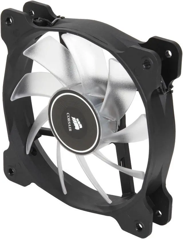 Alt view image 3 of 5 - Corsair Air Series AF120 LED 120mm Quiet Edition High Airflow Fan Single Pack - White (CO-9050015-WLED)