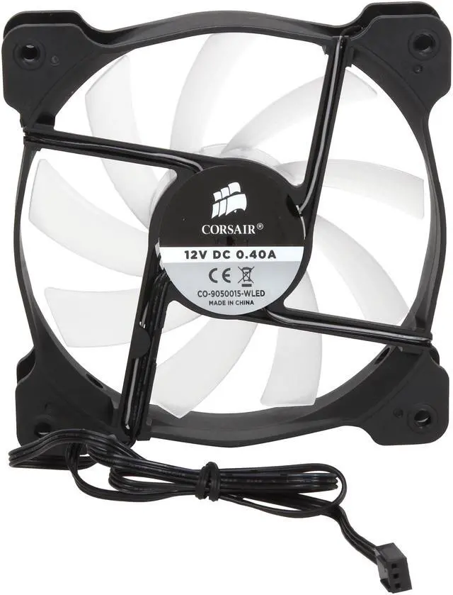 Alt view image 5 of 5 - Corsair Air Series AF120 LED 120mm Quiet Edition High Airflow Fan Single Pack - White (CO-9050015-WLED)