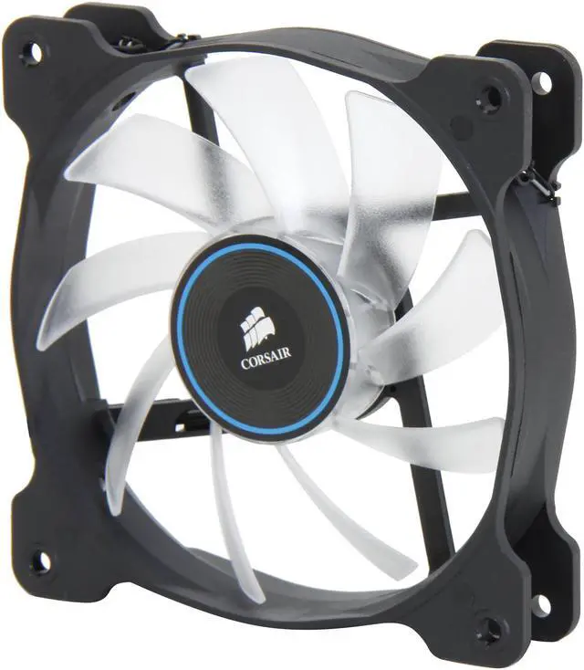 Alt view image 2 of 5 - Corsair Air Series AF120 LED 120mm Quiet Edition High Airflow Fan Single Pack - Blue (CO-9050015-BLED)