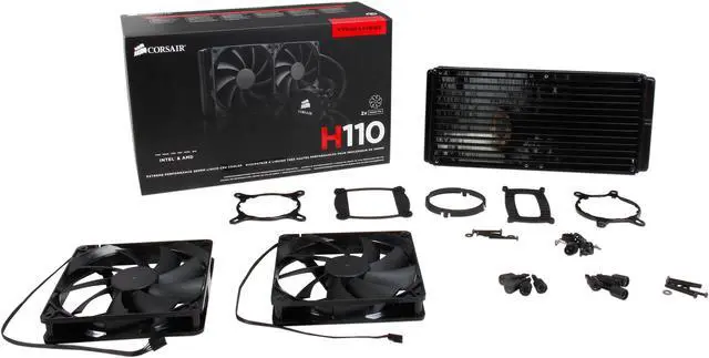 Alt view image 6 of 6 - Corsair Certified Hydro Series H110 Extreme Performance Water/Liquid CPU Cooler (CW-9060014-WW/RF)