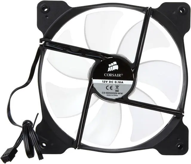 Alt view image 4 of 5 - Corsair Air Series SP140 140mm White LED High Static Pressure Fan Cooling - single pack (CO-9050025-WW)