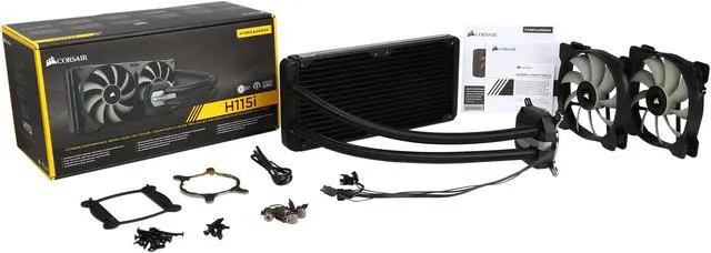 Alt view image 10 of 9 - Corsair Hydro Series H115i Extreme Performance Liquid CPU Cooler, 280mm CW-9060027-WW