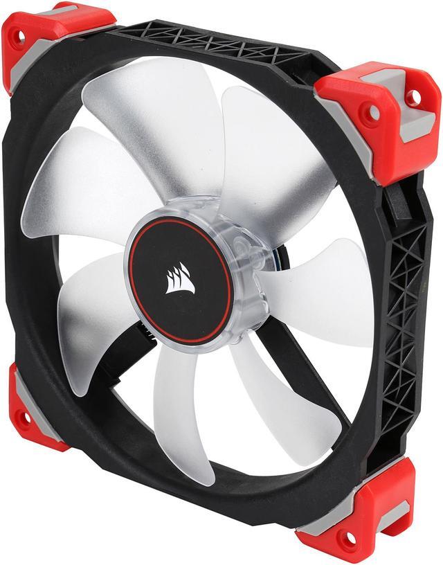 Alt view image 3 of 5 - Corsair ML140 PRO LED CO-9050047-WW 140mm Premium Magnetic Levitation PWM Fan RED