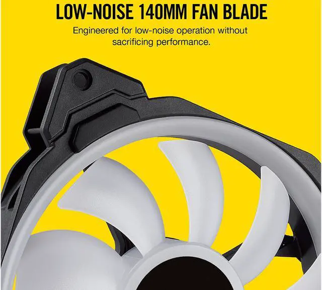 Alt view image 6 of 14 - Corsair LL Series CO-9050074-WW LL140 RGB, 140mm Dual Light Loop RGB LED PWM Fan, 2 Fan Pack with Lighting Node PRO