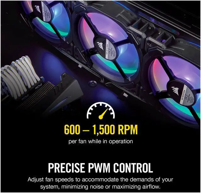 Alt view image 5 of 17 - Corsair LL Series CO-9050073-WW LL140 RGB, 140mm Dual Light Loop RGB LED PWM Fan, Single Pack