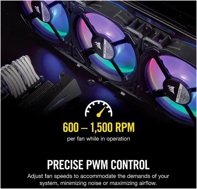 Alt view image 5 of 12 - Corsair LL Series CO-9050071-WW LL120 RGB, 120mm Dual Light Loop RGB LED PWM Fan, Single Pack