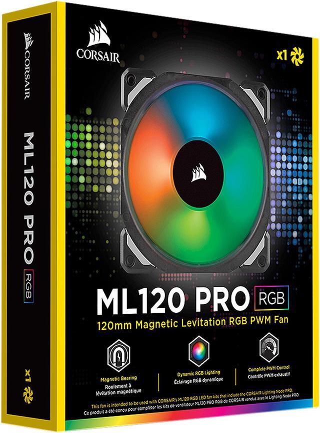 Alt view image 16 of 17 - CORSAIR ML120 PRO RGB, 120mm Premium Magnetic Levitation RGB LED PWM Fan, CO-9050075-WW. Single Pack.
