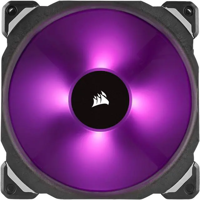Alt view image 10 of 20 - CORSAIR ML140 PRO RGB, 140mm Premium Magnetic Levitation RGB LED PWM Fan, CO-9050078-WW. 2-Pack with Lighting Node PRO.
