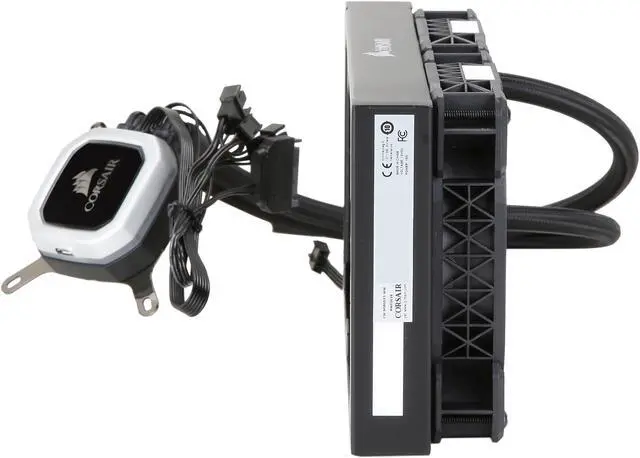 Alt view image 4 of 7 - Corsair Hydro Series H100i PRO Low Noise 240mm RGB Water/Liquid CPU Cooler 240mm (CW-9060033-WW) Support Intel LGA 1200, 2066, AMD AM4