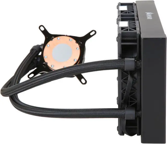 Alt view image 6 of 7 - Corsair Hydro Series H100i PRO Low Noise 240mm RGB Water/Liquid CPU Cooler 240mm (CW-9060033-WW) Support Intel LGA 1200, 2066, AMD AM4