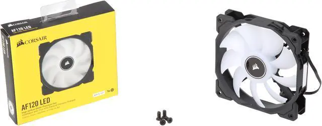 Alt view image 5 of 17 - Corsair AF Series AF120 LED (2018) CO-9050079-WW White LED Case Fan, Single Pack.