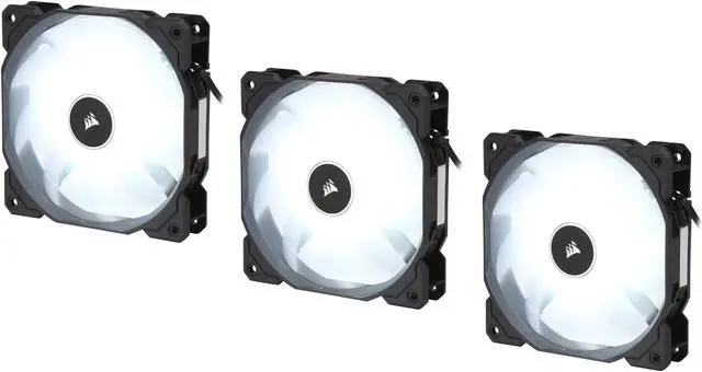Main image of Corsair AF Series AF120 LED (2018) CO-9050082-WW White LED Case Fan, 3-Pack.