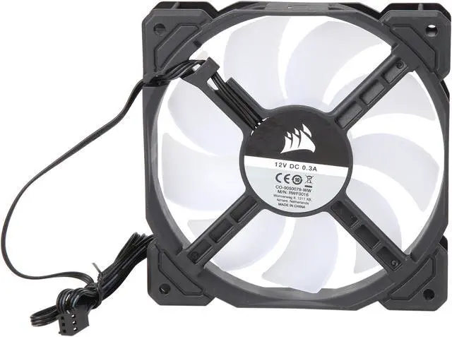 Alt view image 4 of 5 - Corsair AF Series AF120 LED (2018) CO-9050082-WW White LED Case Fan, 3-Pack.