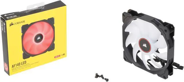 Alt view image 6 of 5 - Corsair AF Series AF140 LED (2018) CO-9050086-WW 140mm Red LED Case Fan, Single Pack